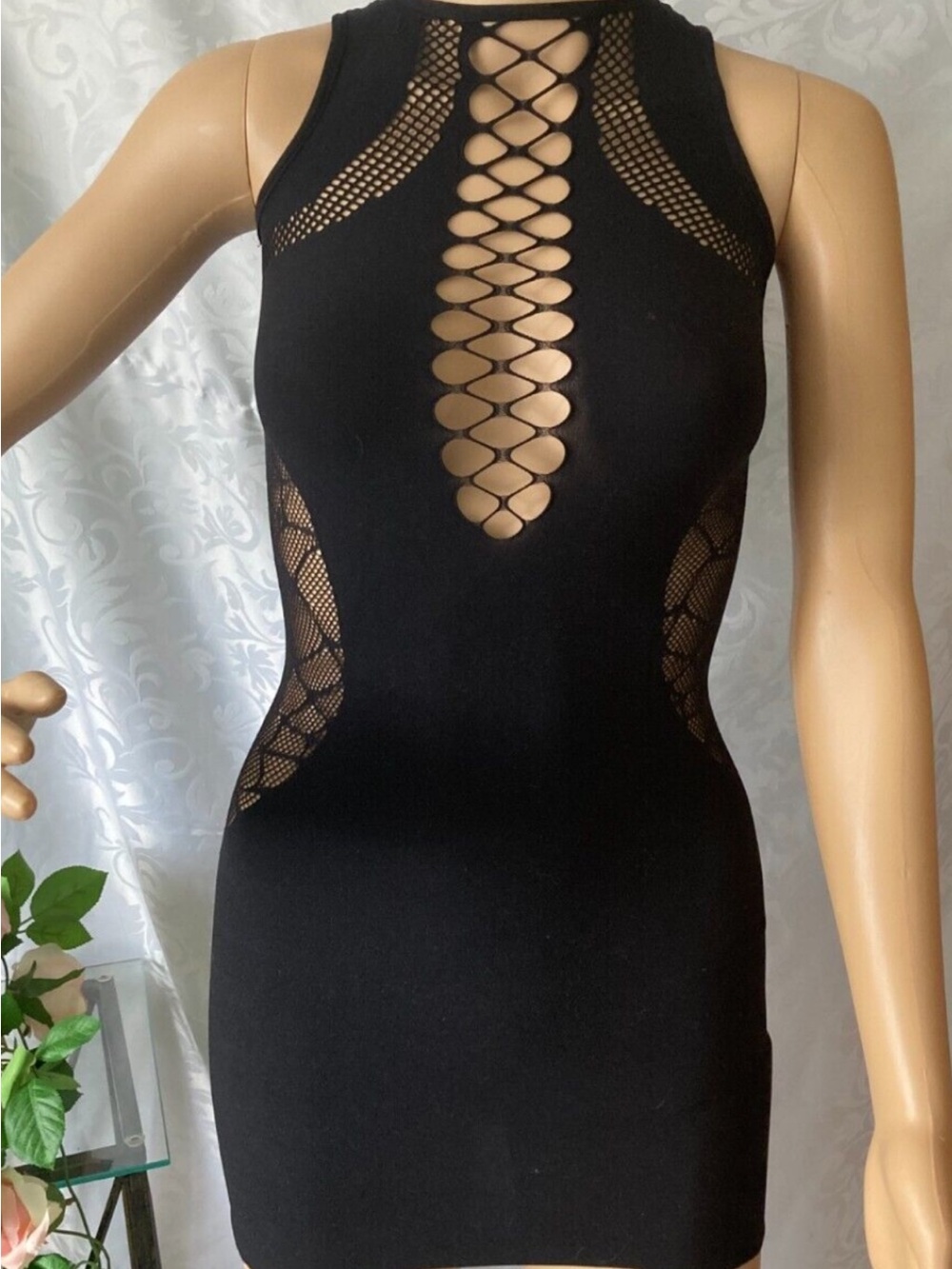 Poster girl black cutout Bodycon Dress